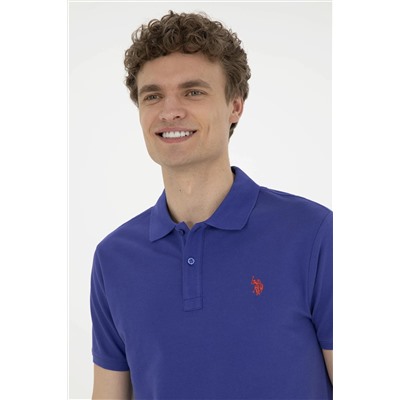 Мужская синяя базовая футболка Неожиданная скидка в корзине