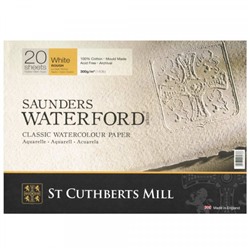 "St. Cuthberts Mill" Альбом для акварели Rough 300 г/м2 23 х 31 см склейка с одной стороны 20 л. T46630001011C крупнозернистая