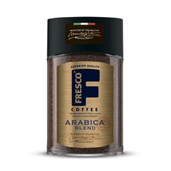 Кофе растворимый FRESCO "Arabica Blend" 100 г, стеклянная банка, сублимированный