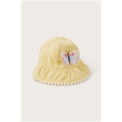 Monsoon Baby Yellow Butterfly Bucket Hat