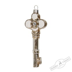 Ключик серебряный винтаж (стекло) 4,5х2х12 см