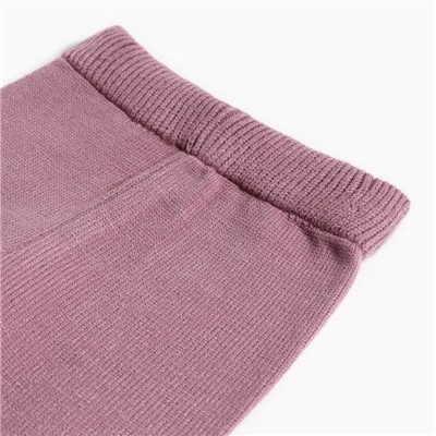 Комплект вязаный детский (джемпер, брюки), цвет лиловый, рост 86