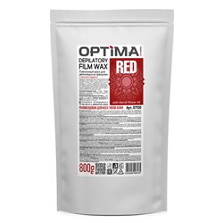 Воск для депиляции пленочный OPTIMA Red, 800 гр, бренд - Depiltouch Professional