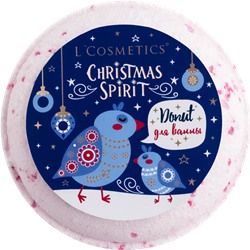 LC | Donut для ванны - Красные кристаллы  Christmas spirit L'Cosmetics 160 г