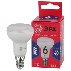 Нарушена упаковка!   Светодиодная лампа E14 6W 6500К (холодный) Эра LED R50-6W-865-E14 R (Б0045335)