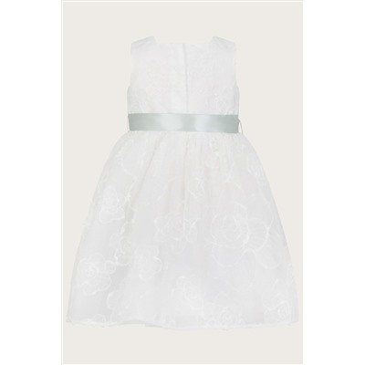 Monsoon Baby Natural Camelia Lace Rose Dress