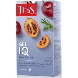 Тесс Get IQ (листья бучу, гибискус, кардамон, розмарин) 20 пак.