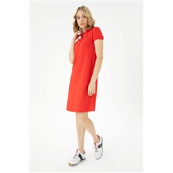 Женское красное трикотажное платье Неожиданная скидка в корзине