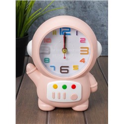 Часы-будильник «Cheerful cosmonaut», pink