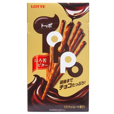 Хрустящие палочки с горьким шоколадом Toppo Bitter Lotte, Япония, 72 г Акция