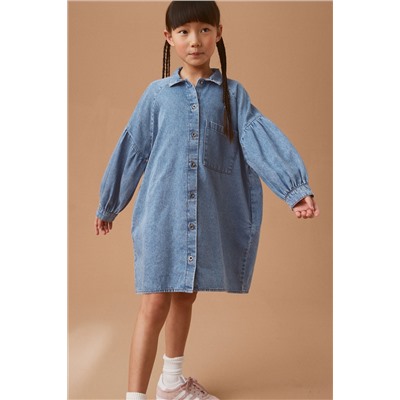 Blue Denim Shirt Dress (3-16yrs)