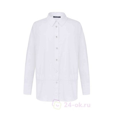 Рубашка 3403 AVERI Хлопковая белая рубашка с кулиской