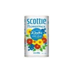 Scottie Туалетная бумага Crecia "Scottie Flower PACK", однослойная 12 рулонов (50 м) / 8