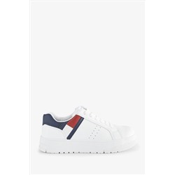 Tommy Hilfiger Flag Low Cut Lace-up White Sneakers