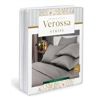 КПБ страйп-сатин (нав 70*70) Verossa Stripe<70005 Black>