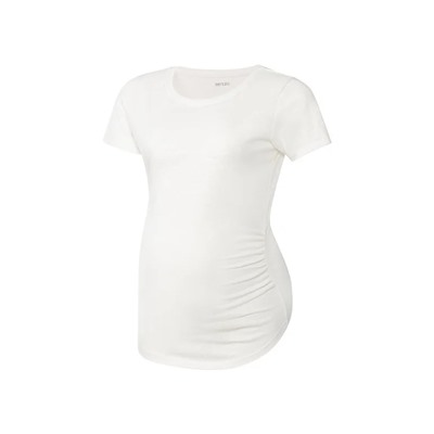 esmara® Damen Umstands-T-Shirt, mit seitlicher Raffung für den wachsenden Babybauch