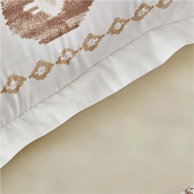 Karaca Home Neos Beige Комплект двойных пододеяльников из 100% хлопка 2цвета