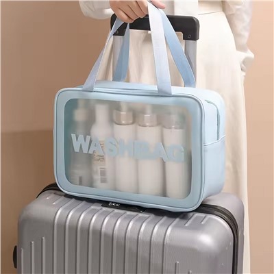 Kristaller Косметичка Washbag rectangular big, голубой