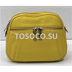 068-2 yellow сумка Wifeore натуральная кожа 16х20х7