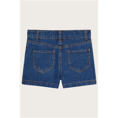 Monsoon Blue Embellished Denim Skort