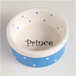 Миска керамическая "Prince" 150 мл  малая 8,5 х 3,5 см, голубая