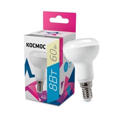 Лампа светодиодная R50 8Вт 220В E14 3000К Lksm_LED8wR50E1430