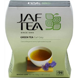 JAF TEA. Зеленый. Earl Grey 100 гр. карт.пачка