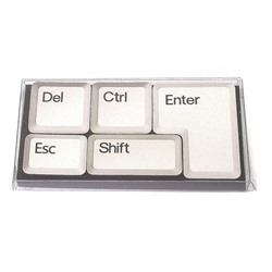 Магниты в наборе в виде кнопок клавиатуры белый (*)  /  Артикул: 93723