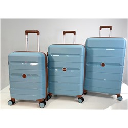 Набор из 3-х чемоданов с расширением 23102 Голубой