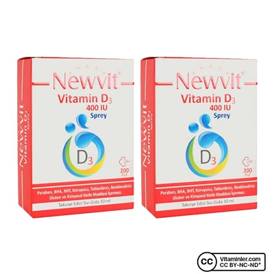 Newvit Витамин D3 400 МЕ 30 мл 2 шт.