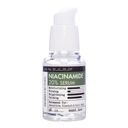 Derma Factory Niacinamide 20% Serum Успокаивающая сыворотка для лица с ниацинамидом 30мл