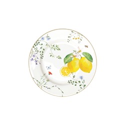 Тарелка закусочная Цветы и лимоны, 19 см, 62844