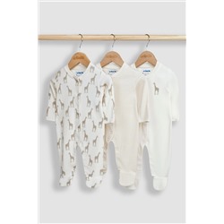 JoJo Maman Bébé 3-Pack Sleepsuits