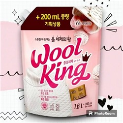Жидкое средство "Wool King Liquid Detergent" для стирки изделий из деликатных тканей 1800 мл