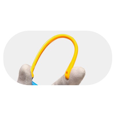IQ10018 - Детские солнцезащитные очки ICONIQ Kids S5005 С4 голубой-желтый