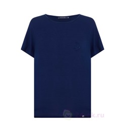 3605 - Темно-синяя футболка с вышивкой арт.3605 AVERI