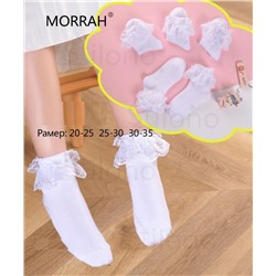 Белые нарядные носки для девочки 33-22 MH