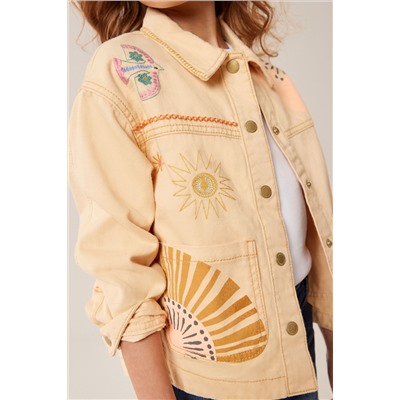 Apricot EMB Shacket (3-16yrs)