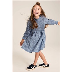 Joules Gracie Shirred Printed Dress