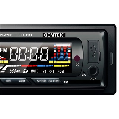 Автомагнитола Centek СТ-8111 <4х50 Вт> BLUETOOTH, SD/MMC/USB, MP3, цветной LED