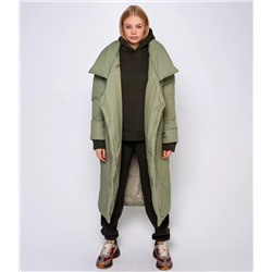 Пальто #БШ1290-1, оливковый