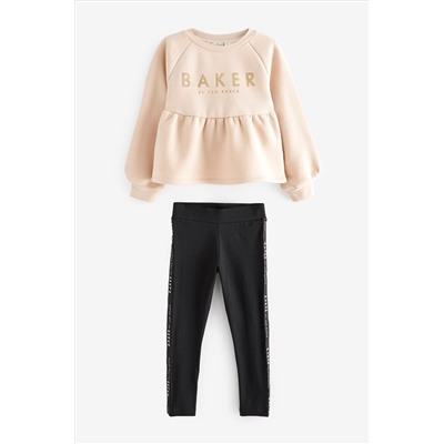 Baker by Ted Baker (12-18mths- 13yrs) Peplum Sweater And Legging Set