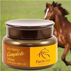 🌺Farmstay Jeju Mayu Complete Horse Oil Cream Крем для лица с лошадиным маслом для сухой кожи