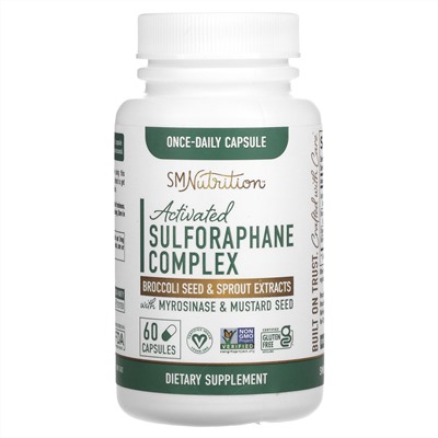 SMNutrition, Activated Sulforaphane Complex with Myrosinase & Mustard Seed , 60 Capsules