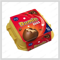 Пасхальные шоколадные яйца Fazer Dumle (набор из 4шт) 144 гр