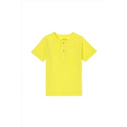 Детская неоново-желтая футболка с круглым вырезом Неожиданная скидка в корзине