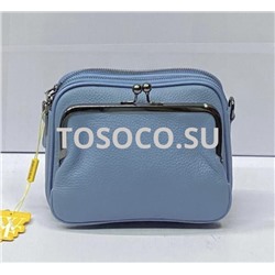 056-2 blue сумка Wifeore натуральная кожа 14х19х10