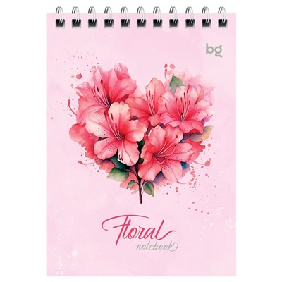 Блокнот А6 40л. на гребне "Floral notebok" ("BG", Б6гр40 58703)