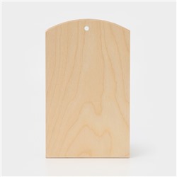 Доска разделочная деревянная с отверстием Доляна, 25×15×0,6 см, фанера