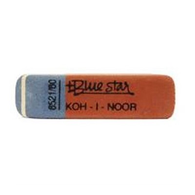 Ластик  Koh-i-Noor  Blue Star 57*14*8мм, красный с синим